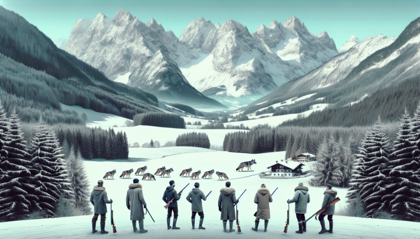 जैसे ही भेड़िये झपट्टा मारते हैं, ऑस्ट्रियाई लोग उन्हें मारने के लिए बंदूकें उठा लेते हैं; जैसे 'हत्यारे' भेड़ियों ने भारत में दहशत फैला दी है