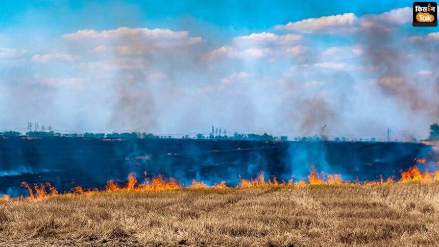 6 farmers arrested for burning stubble in Sonipat, two employees who were negligent also suspended