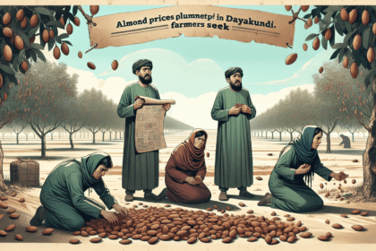 दयाकुंडी प्रांत में बादाम का उत्पादन और कीमतें गिरीं: किसानों ने तत्काल सहायता की मांग की