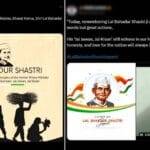 Lal Bahadur Shastri Jayanti 2024 Posts and Videos: Netizens Celebrate the Birth Anniversary of India’s 2nd Prime Minister With Messages, Greetings, Quotes and Images