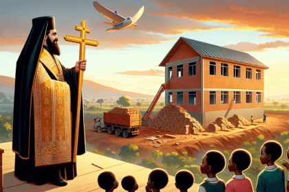 ग्रीक पुजारी अफ़्रीका में स्कूलों का निर्माण कर रहे हैं