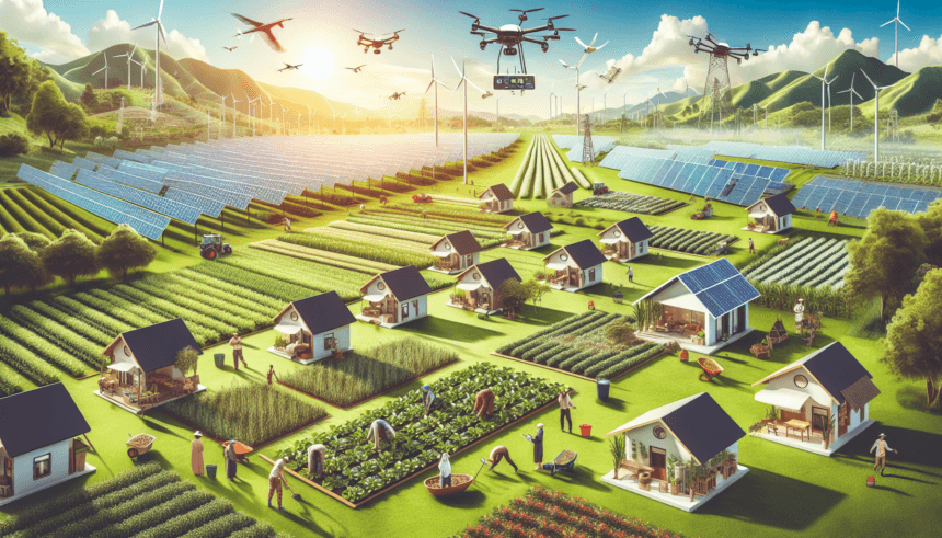 एक स्मार्ट कृषि गांव में रह रहे हैं