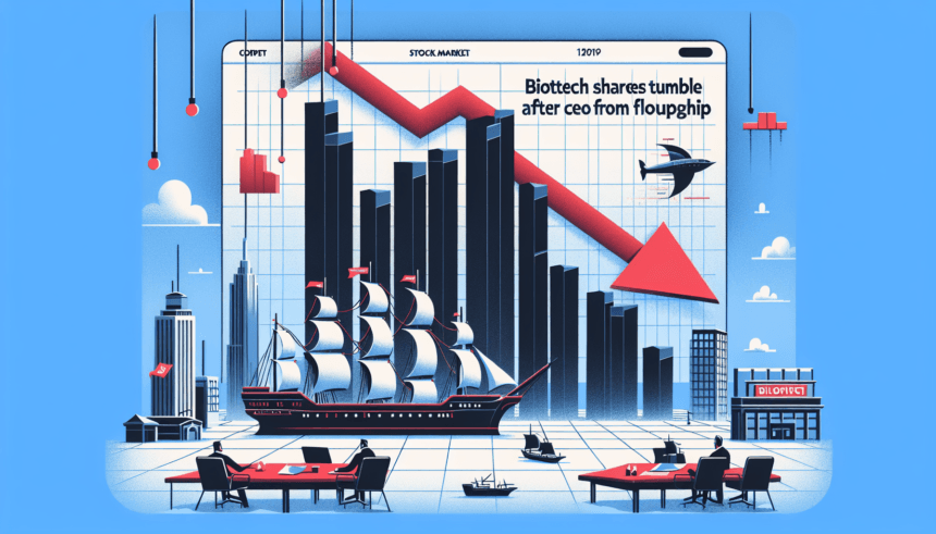 सीईओ के जाते ही फ्लैगशिप द्वारा स्थापित बायोटेक के शेयरों में गिरावट आई