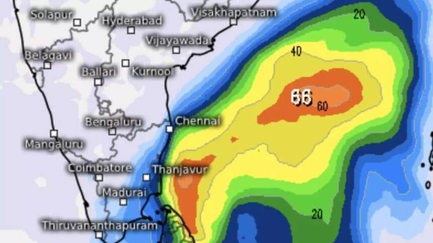 गहरा अवसाद प्रक्षेपित चक्रवात फेंगल में तीव्र होने के लिए संघर्ष कर रहा है