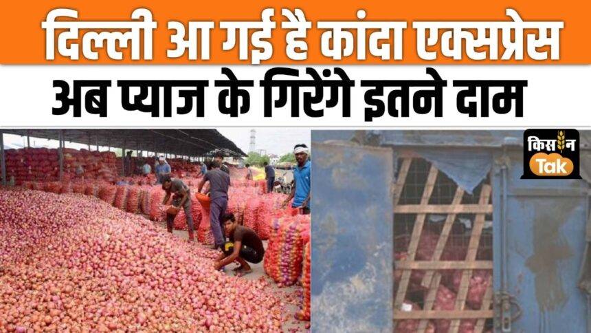 'Onion Express' reaches Delhi from Nashik, prices will fall, watch video