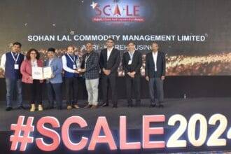 SLCM को एग्री-वेयरहाउसिंग में उत्कृष्ट सेवाओं के लिए CII SCALE Award मिला.